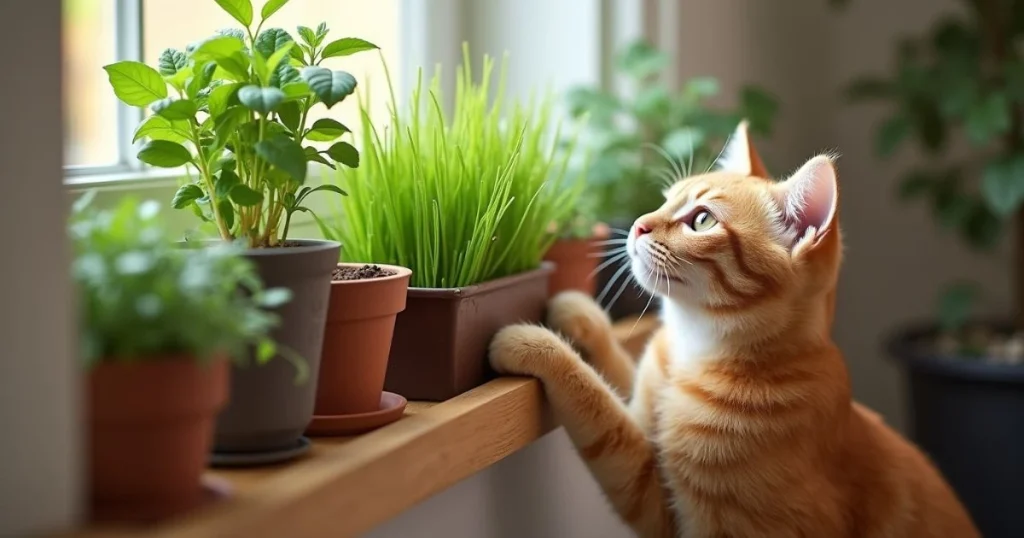cats and herbs